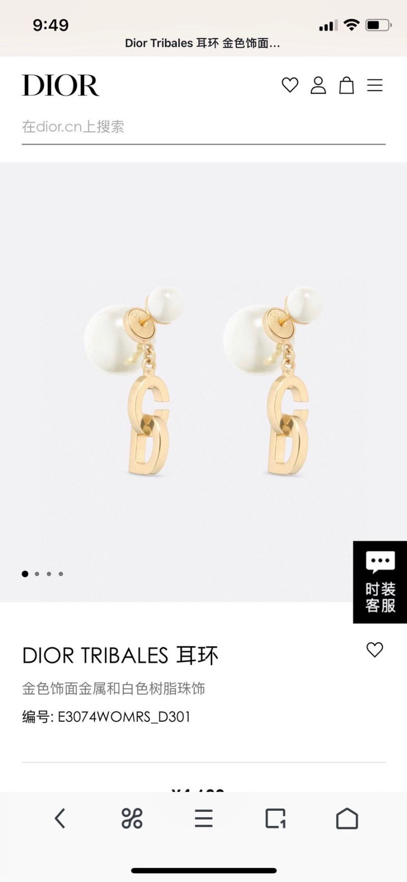 Christian Dior Earrings